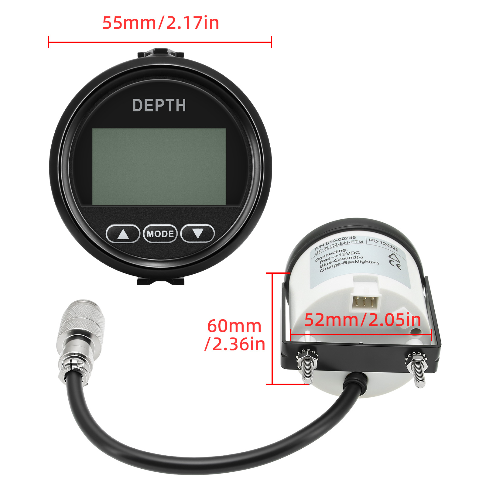 New Depth Detector 52mm/2in Ma - огляд і ціна Fishing Boat Gps
